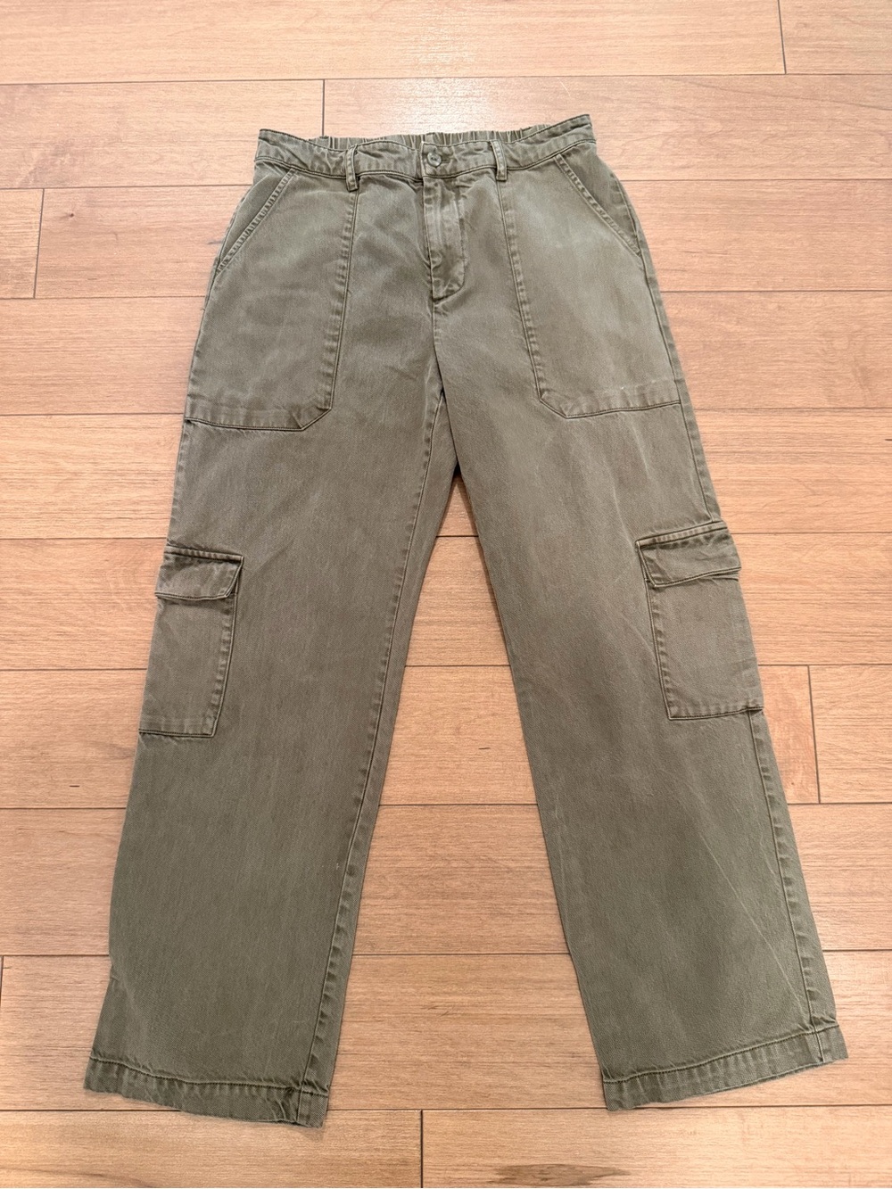 YFB Women's Olive Cargo Ankle Pants